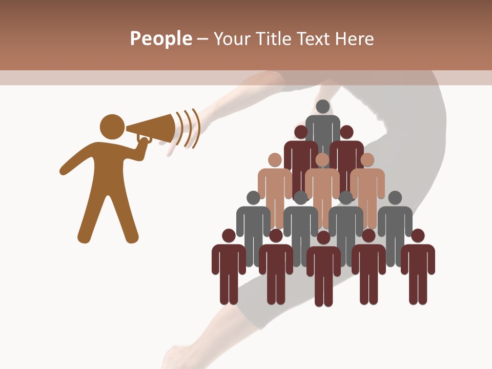 Stretching Lifestyle Performer PowerPoint Template