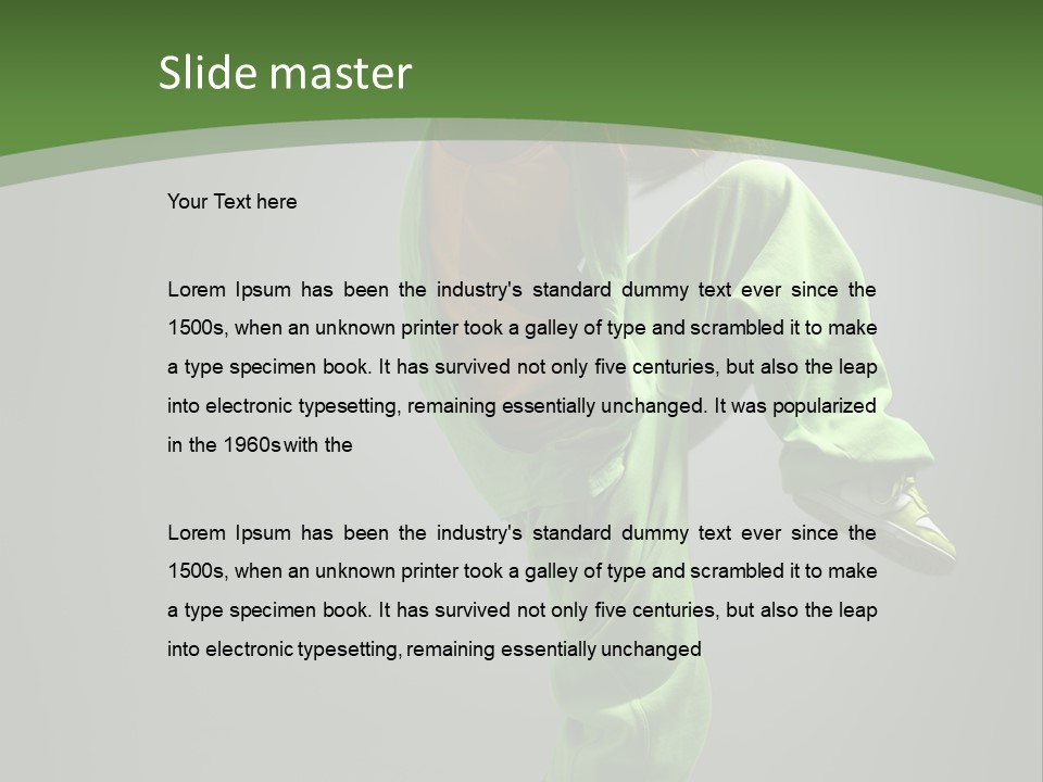 Sexy Acrobat Hiphop PowerPoint Template