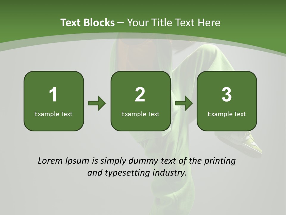 Sexy Acrobat Hiphop PowerPoint Template