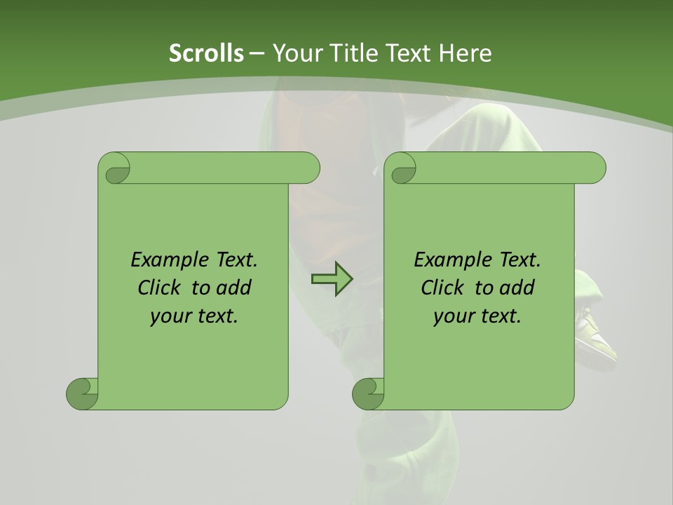 Sexy Acrobat Hiphop PowerPoint Template