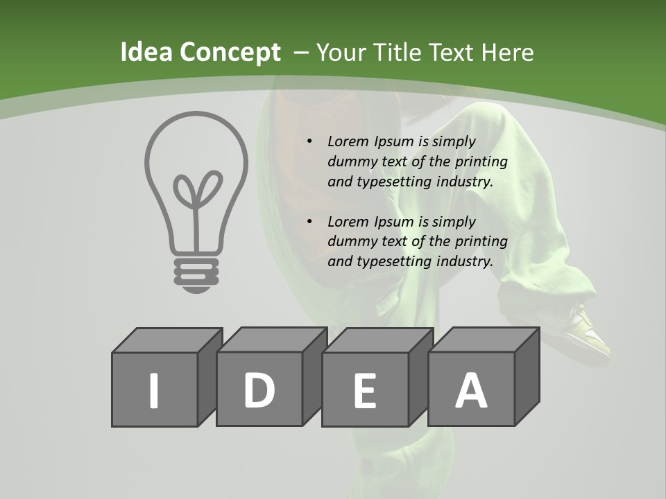 Sexy Acrobat Hiphop PowerPoint Template