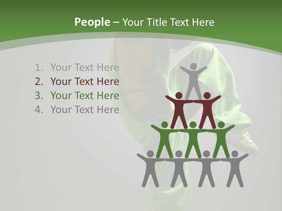 Sexy Acrobat Hiphop PowerPoint Template