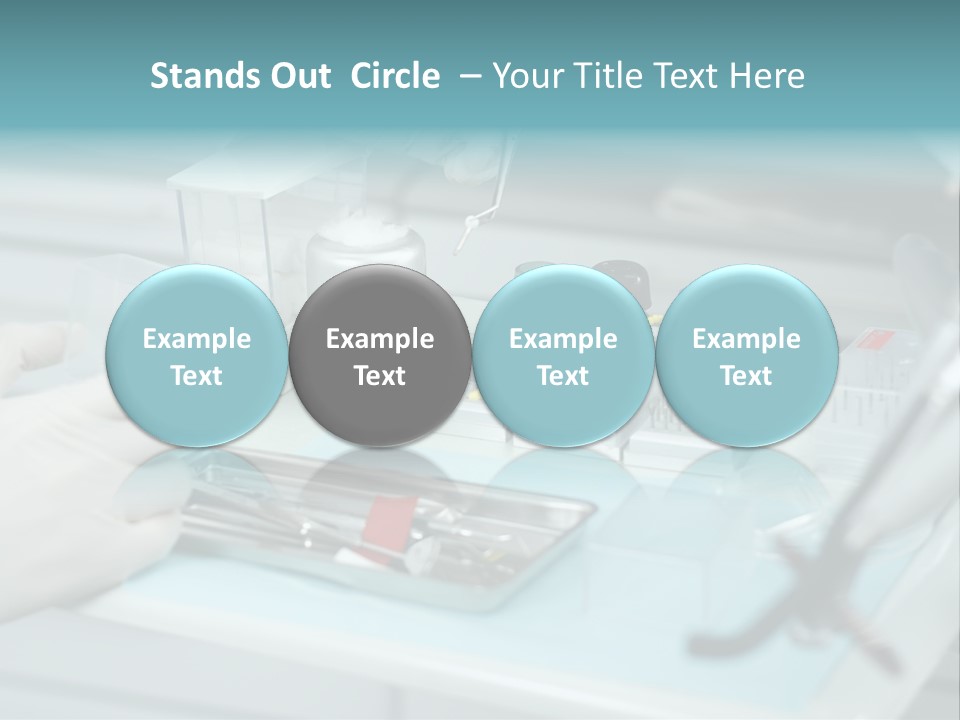 Cold Circle Water PowerPoint Template