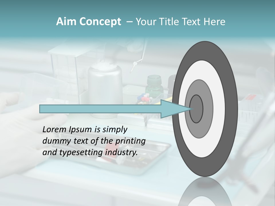 Cold Circle Water PowerPoint Template