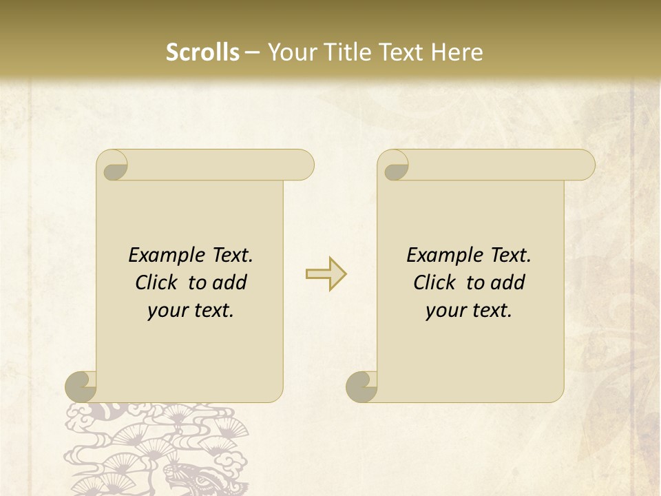 Legend Eastern Wallpaper PowerPoint Template