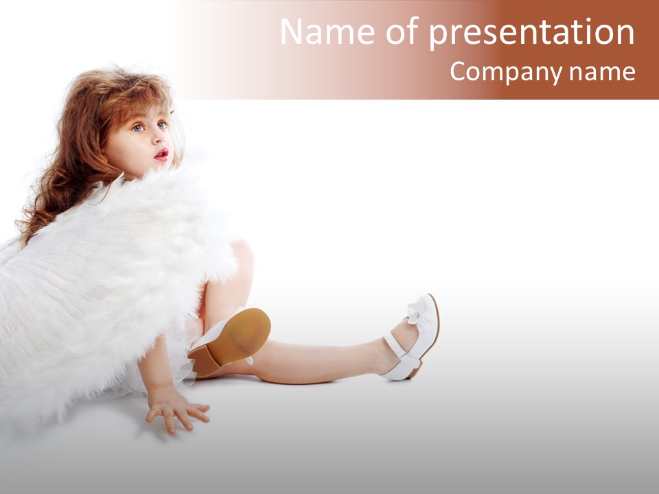 Holiday Portrait Cupid PowerPoint Template