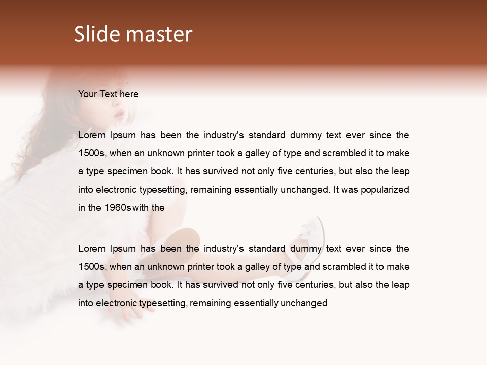 Holiday Portrait Cupid PowerPoint Template