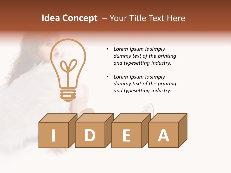 Holiday Portrait Cupid PowerPoint Template