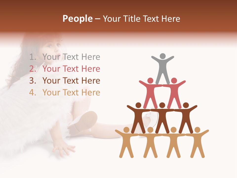 Holiday Portrait Cupid PowerPoint Template