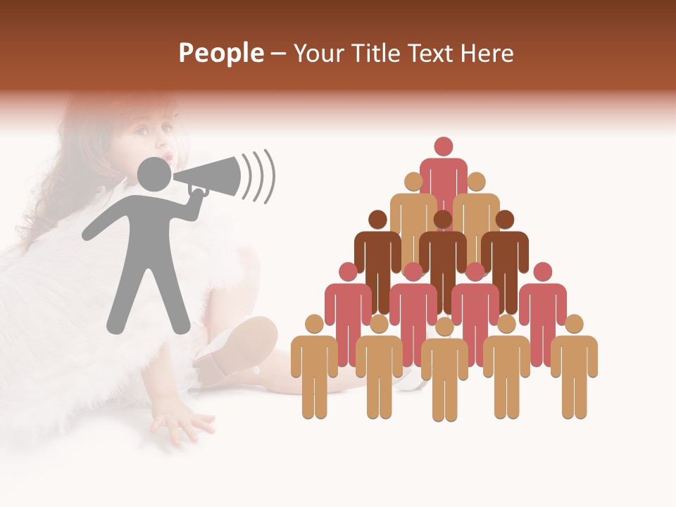 Holiday Portrait Cupid PowerPoint Template