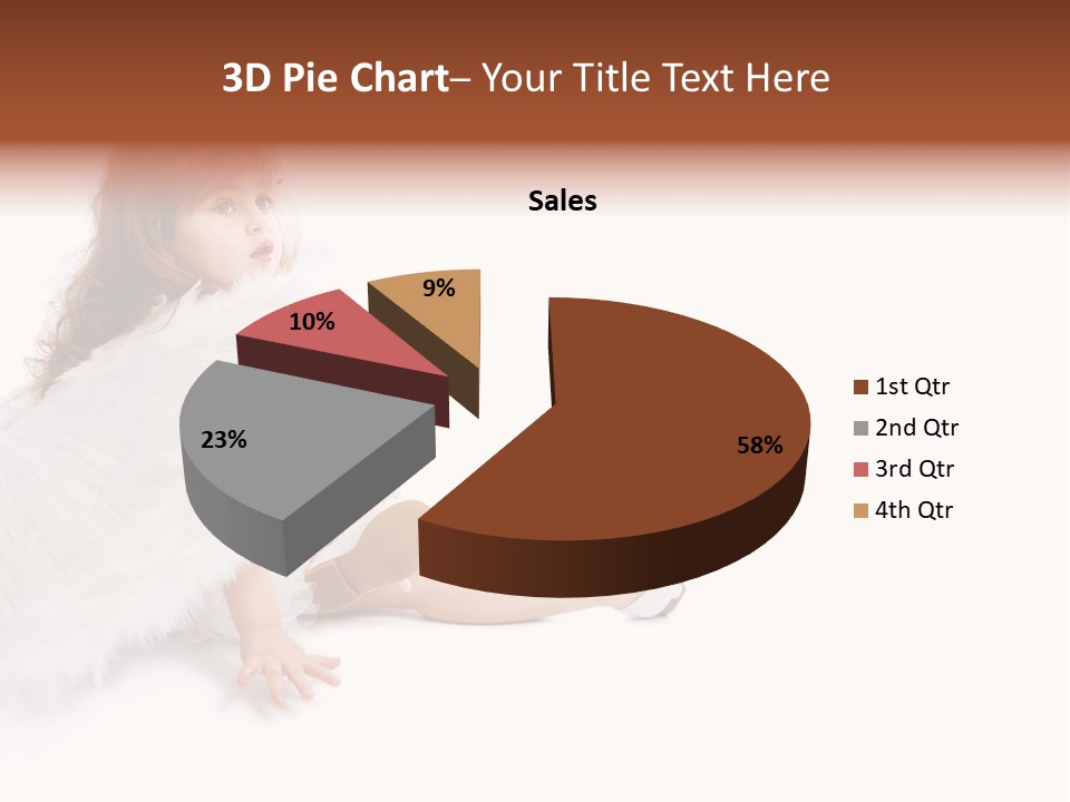 Holiday Portrait Cupid PowerPoint Template