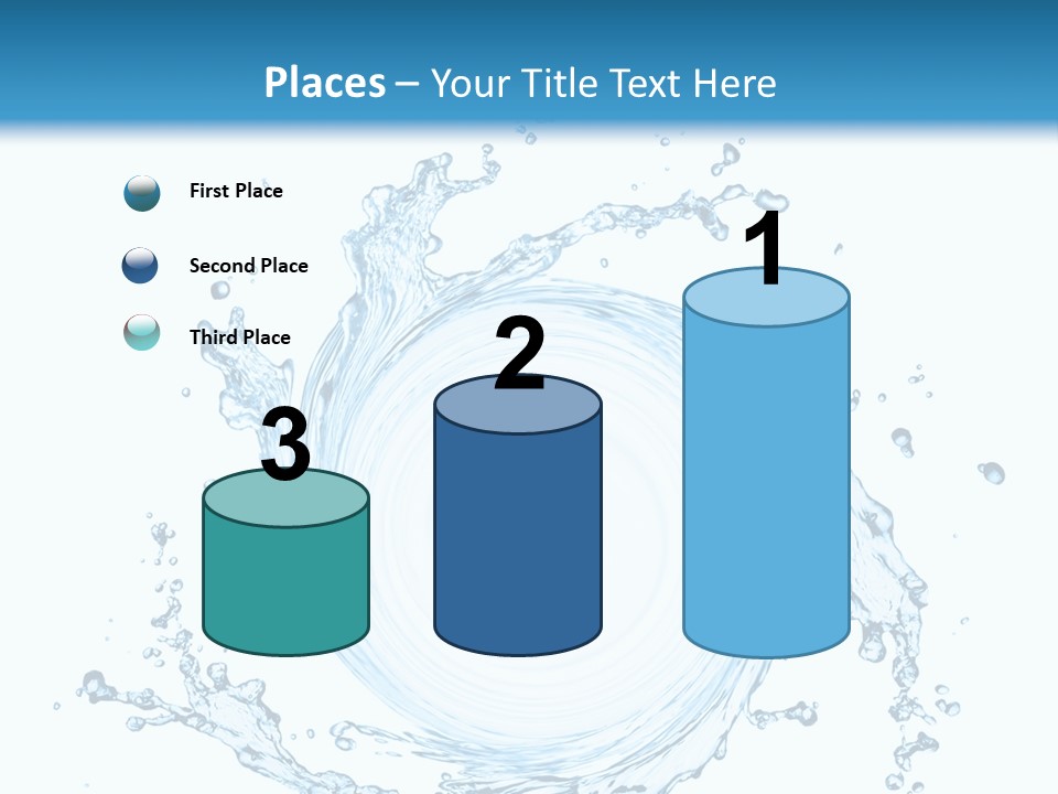 Cold Circle Water PowerPoint Template