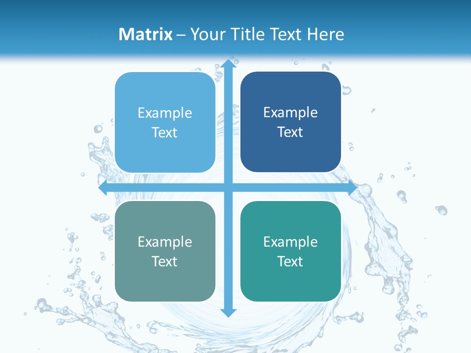 Cold Circle Water PowerPoint Template