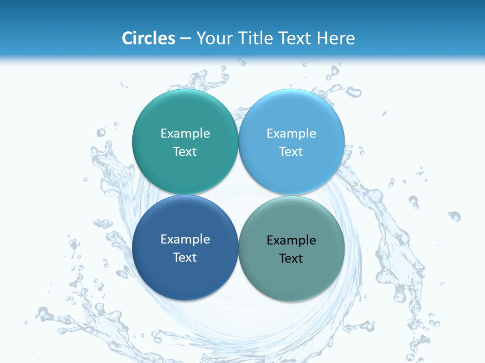 Cold Circle Water PowerPoint Template
