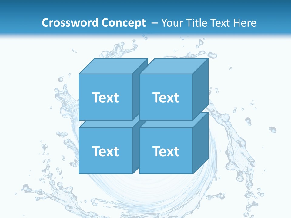Cold Circle Water PowerPoint Template