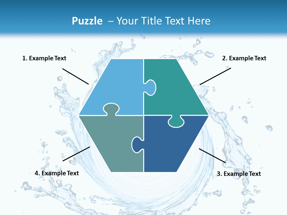 Cold Circle Water PowerPoint Template