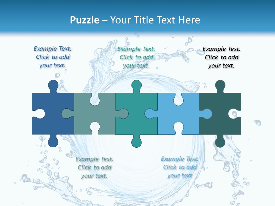 Cold Circle Water PowerPoint Template