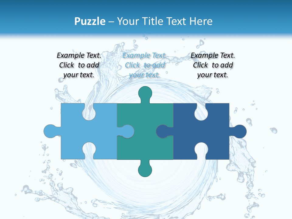 Cold Circle Water PowerPoint Template