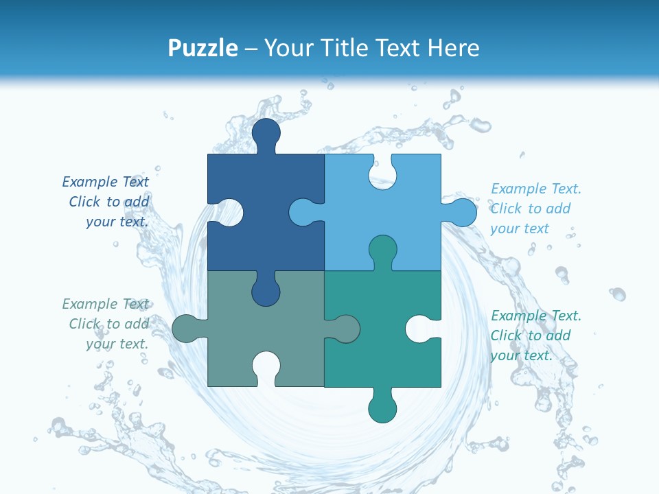 Cold Circle Water PowerPoint Template