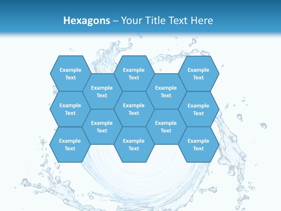 Cold Circle Water PowerPoint Template