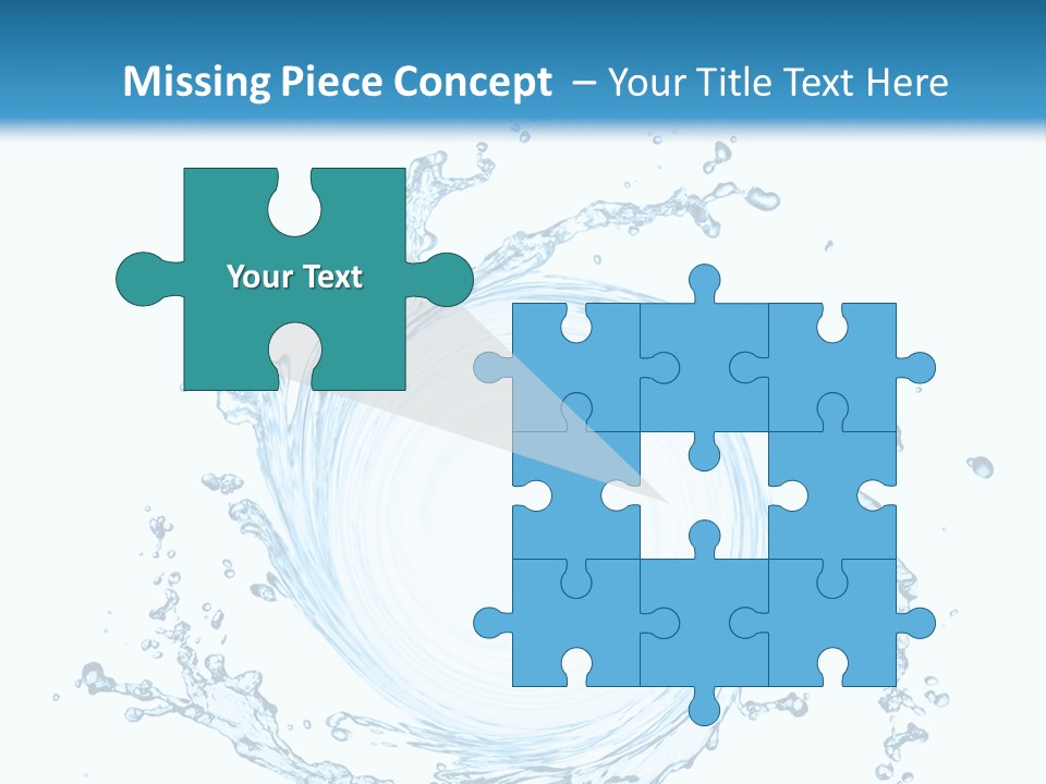 Cold Circle Water PowerPoint Template