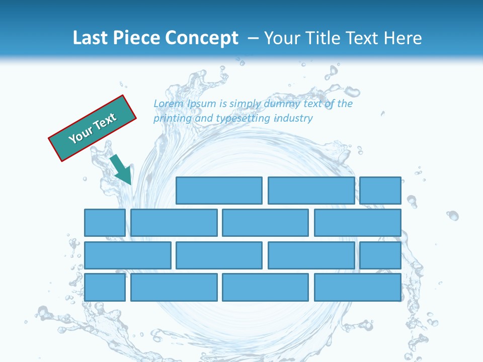 Cold Circle Water PowerPoint Template