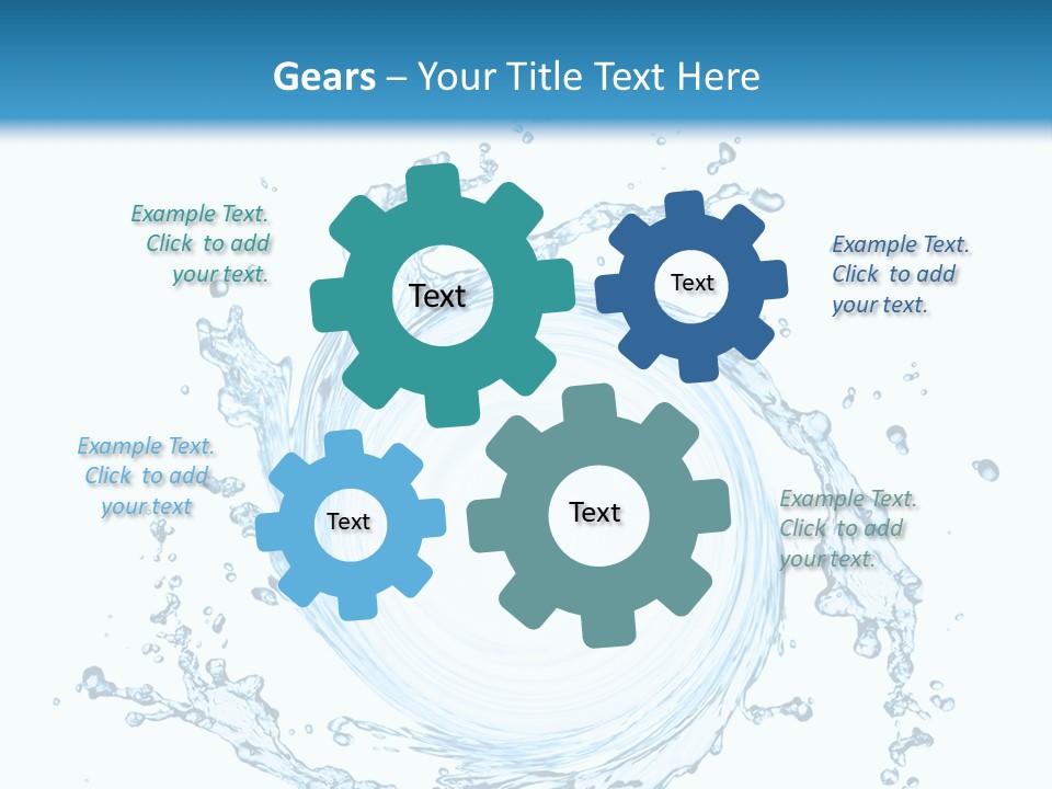Cold Circle Water PowerPoint Template