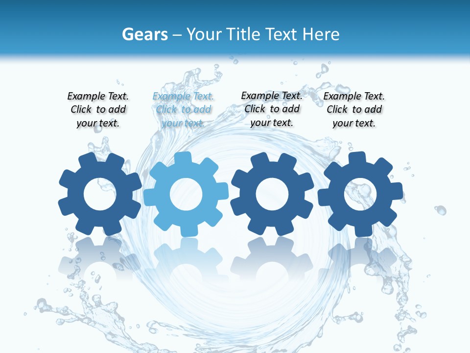 Cold Circle Water PowerPoint Template