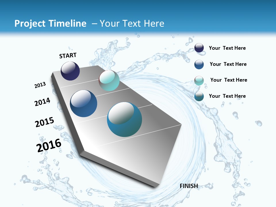 Cold Circle Water PowerPoint Template