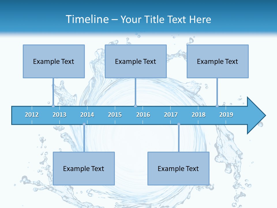 Cold Circle Water PowerPoint Template