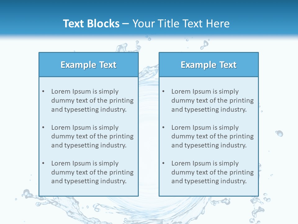 Cold Circle Water PowerPoint Template