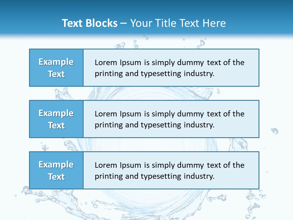 Cold Circle Water PowerPoint Template