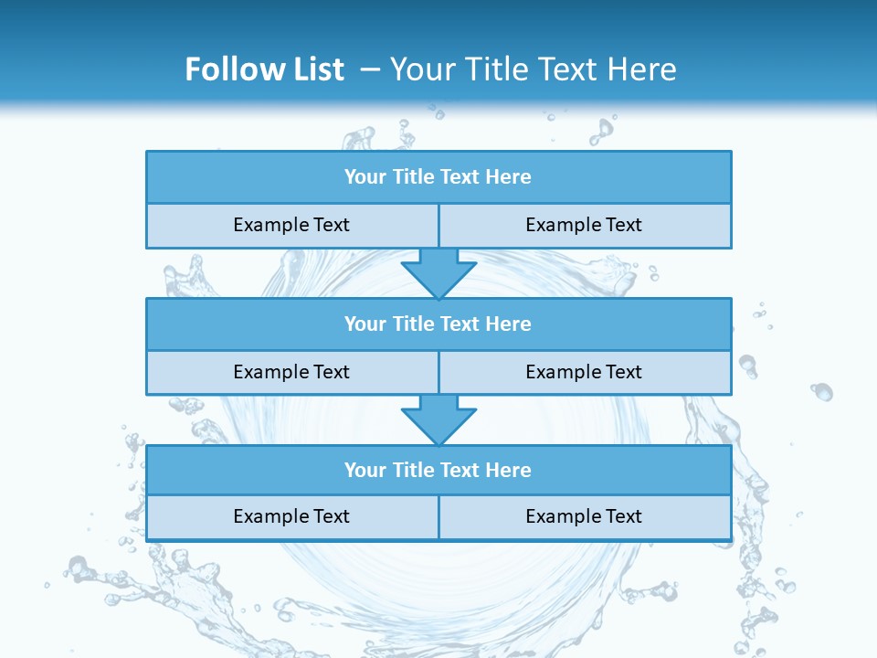 Cold Circle Water PowerPoint Template