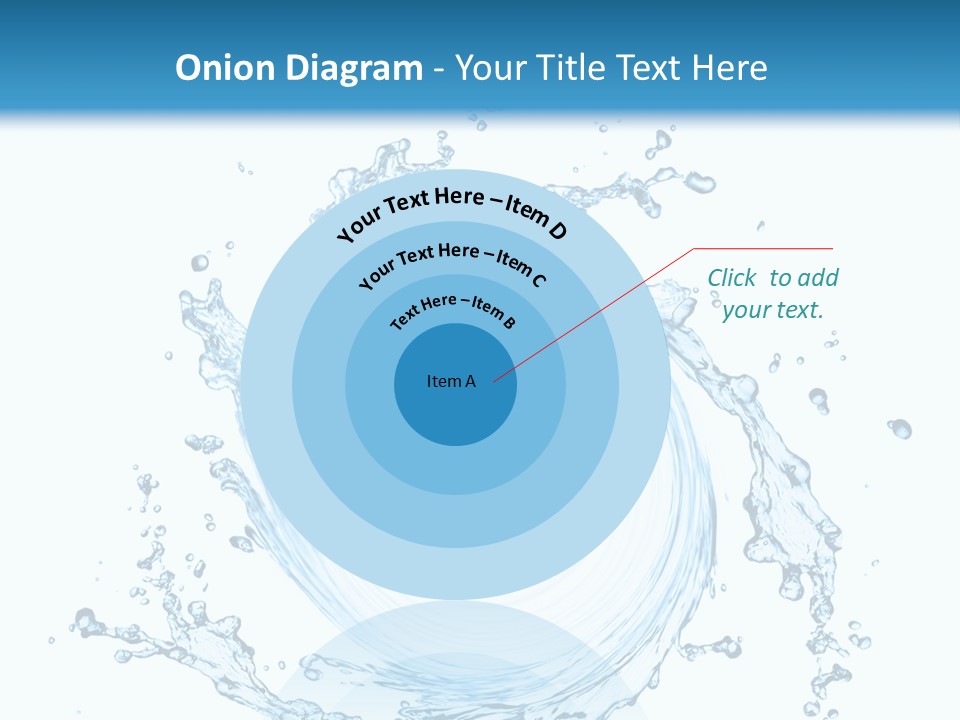 Cold Circle Water PowerPoint Template