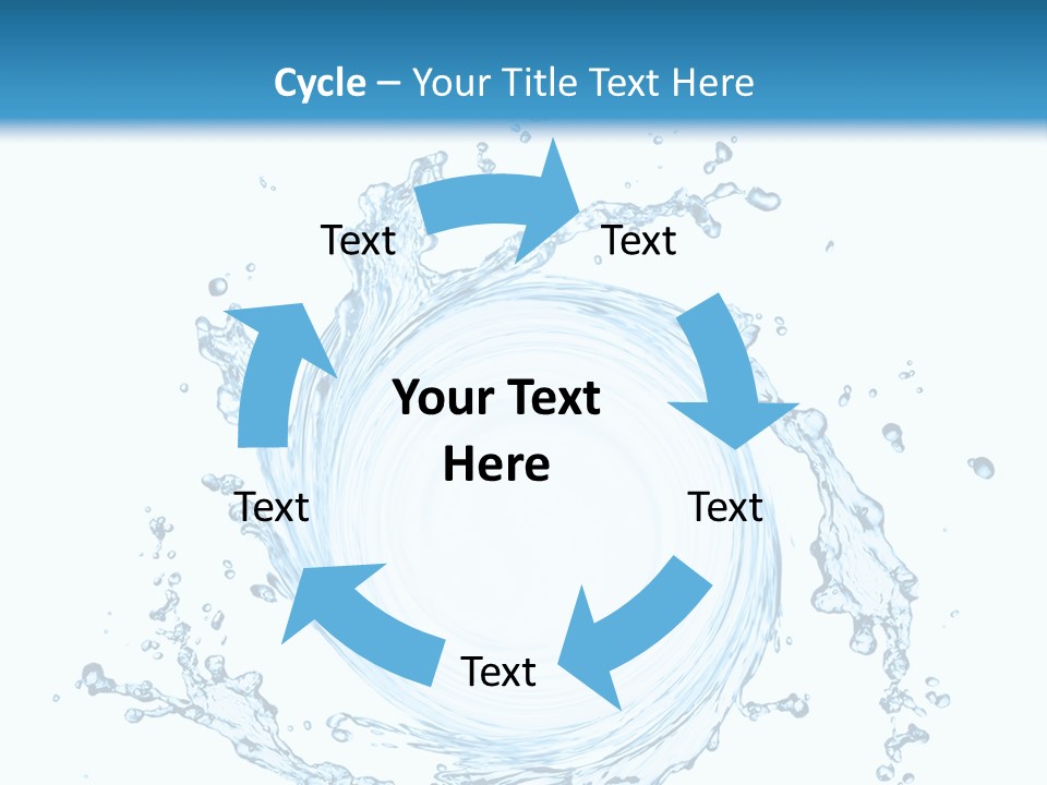 Cold Circle Water PowerPoint Template