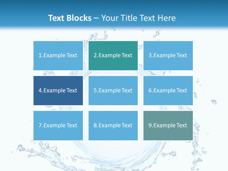 Cold Circle Water PowerPoint Template