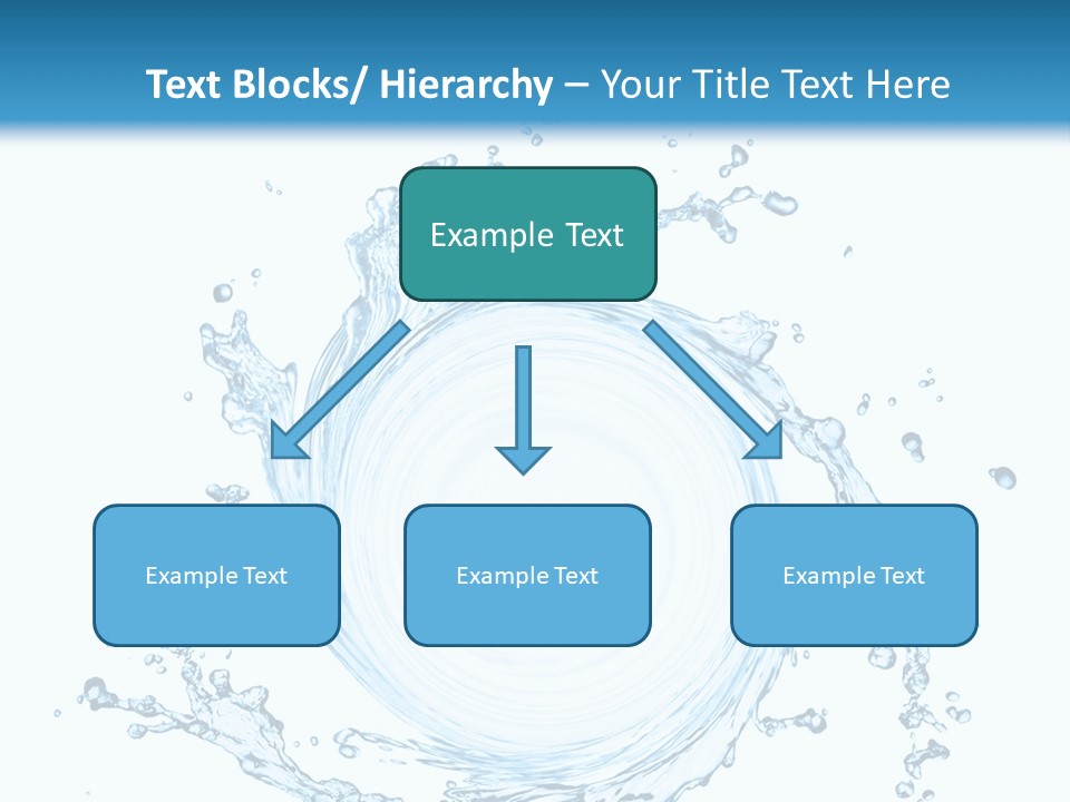 Cold Circle Water PowerPoint Template