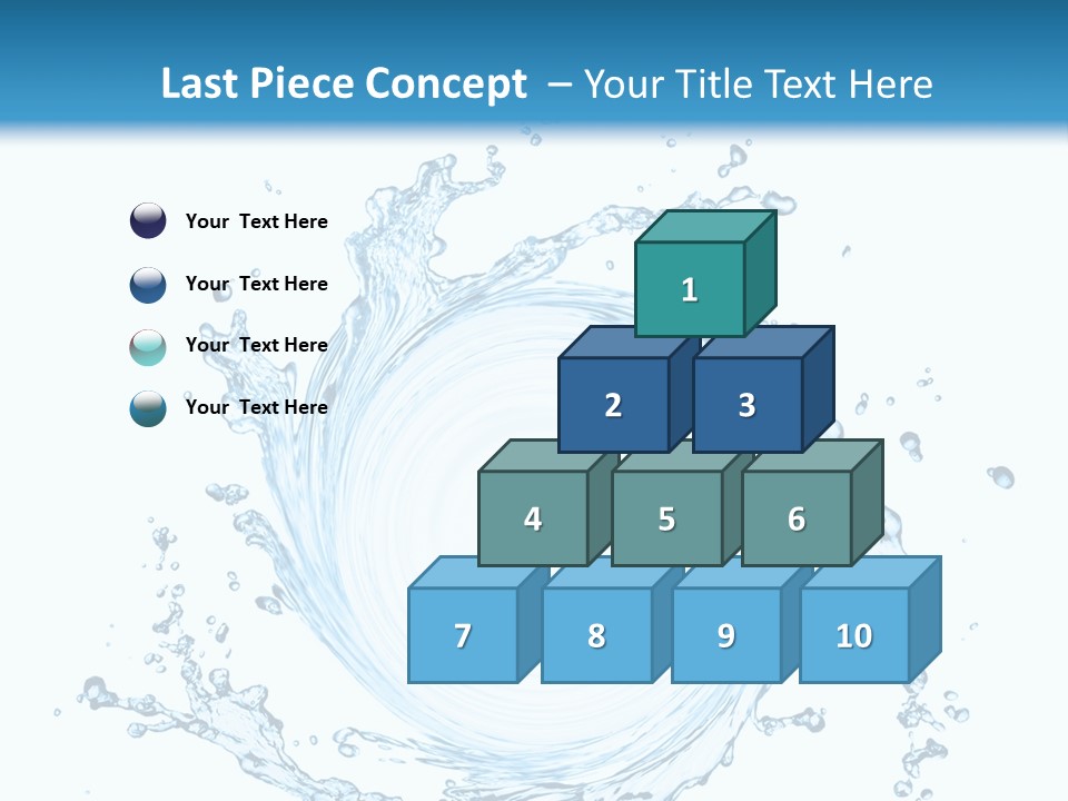 Cold Circle Water PowerPoint Template