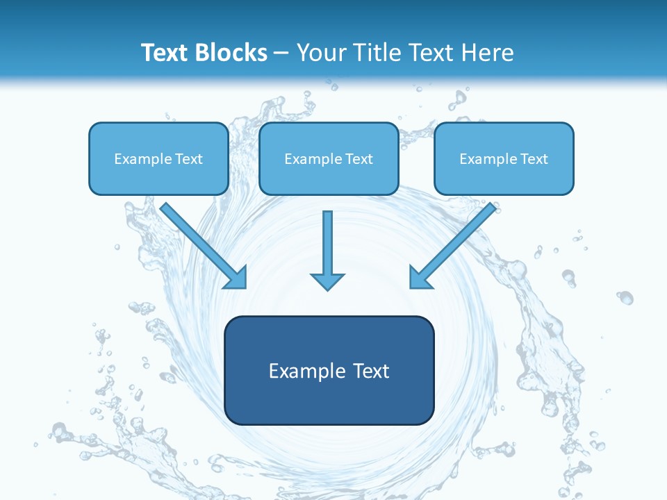 Cold Circle Water PowerPoint Template