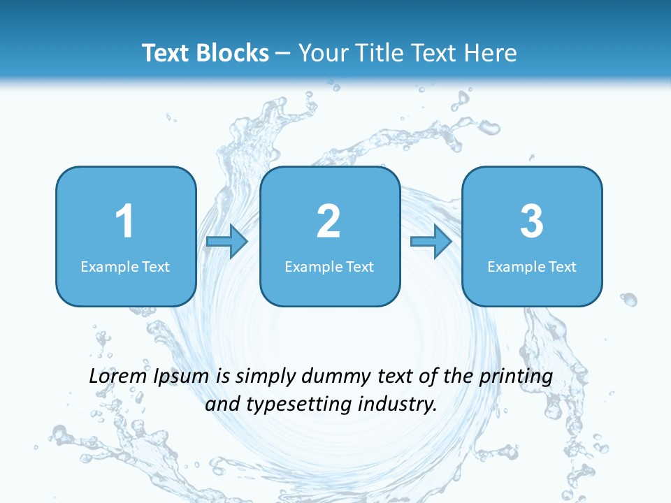 Cold Circle Water PowerPoint Template