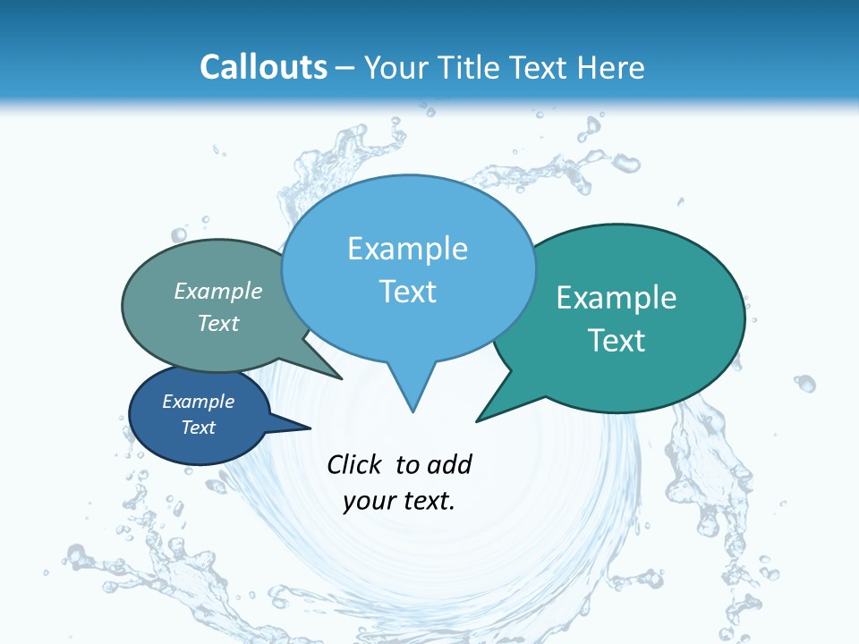 Cold Circle Water PowerPoint Template