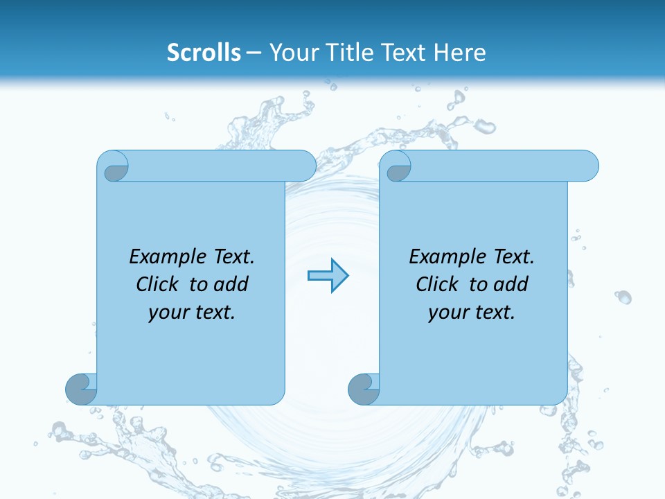 Cold Circle Water PowerPoint Template