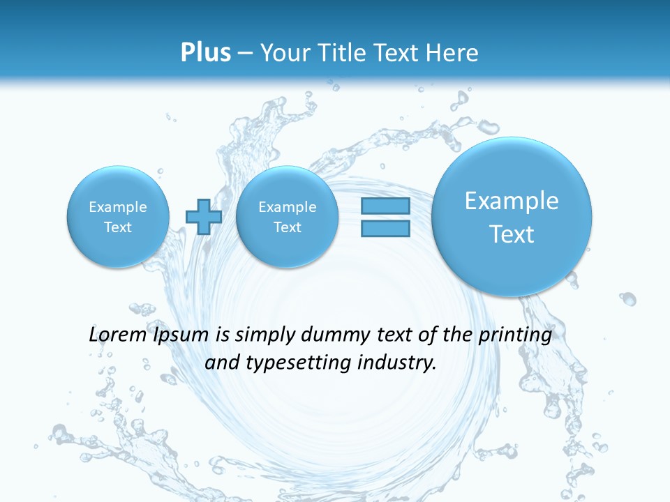 Cold Circle Water PowerPoint Template