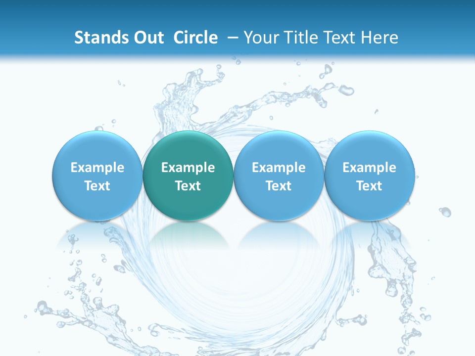 Cold Circle Water PowerPoint Template