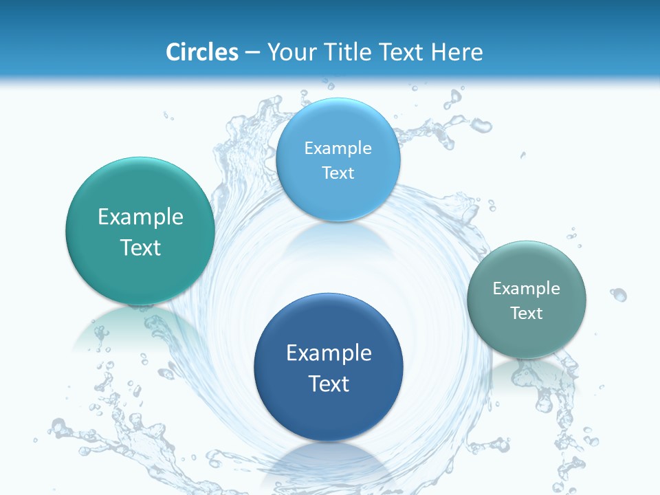 Cold Circle Water PowerPoint Template