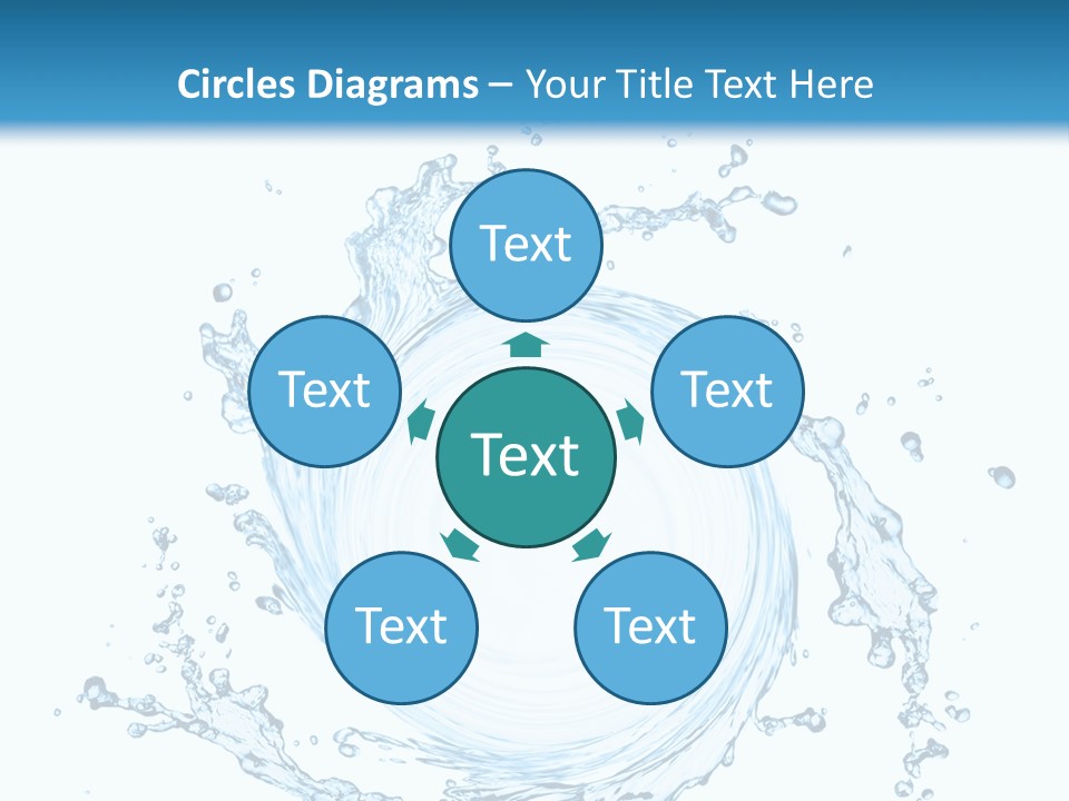 Cold Circle Water PowerPoint Template