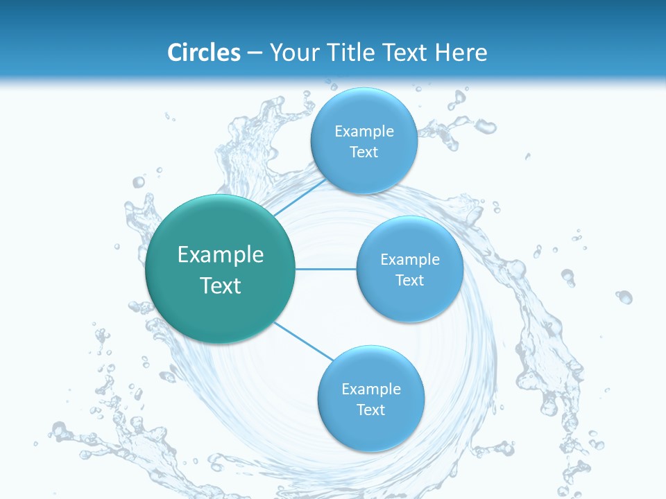Cold Circle Water PowerPoint Template