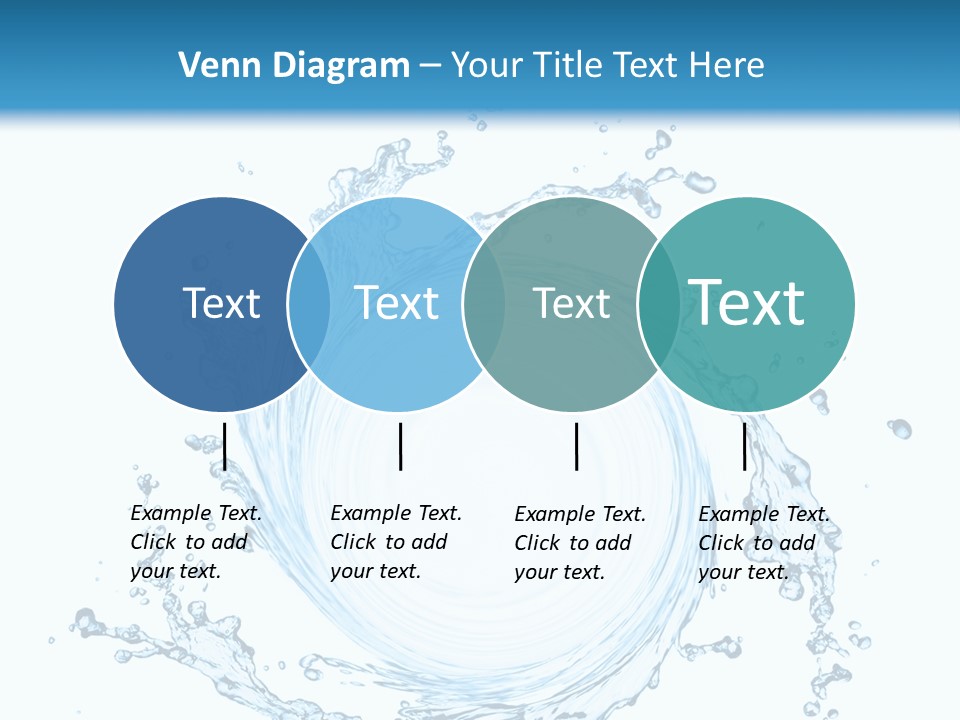 Cold Circle Water PowerPoint Template