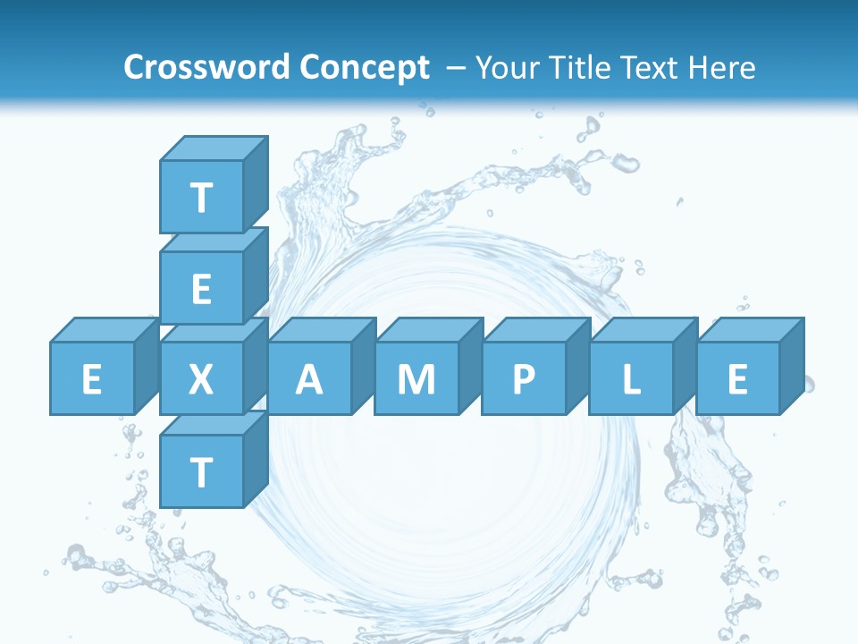 Cold Circle Water PowerPoint Template