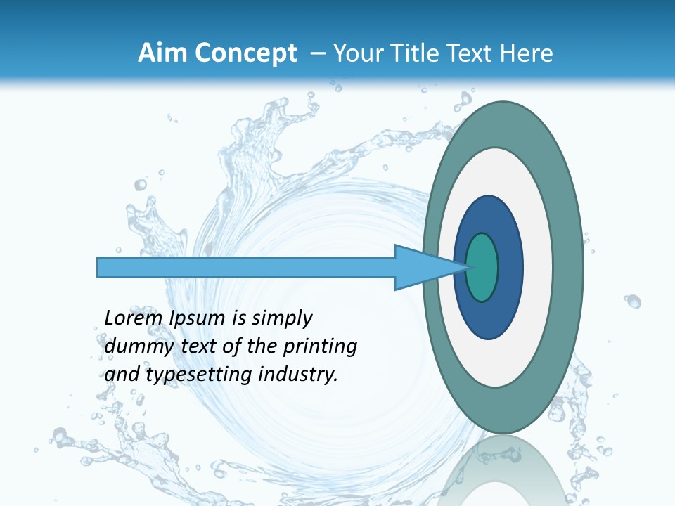 Cold Circle Water PowerPoint Template